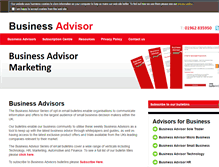 Tablet Screenshot of advisorsforbusiness.co.uk